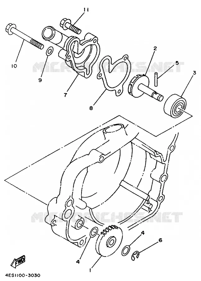 POMPE A EAU Yamaha MOTO 80 1994 YZ BIG WHEELS  YZ80LWF