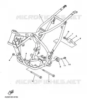 CADRE pour Yamaha YZ80LWL de 1999