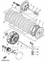 EMBRAYAGE DE DEMARREUR pour Yamaha YZ80LWL de 1999