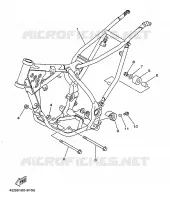 CADRE pour Yamaha YZ80LWL de 1999