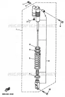AMORTISSEUR ARRIERE pour Yamaha YZ80LWL de 1999