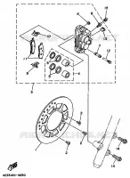 ETRIER DE FREIN AVANT pour Yamaha YZ80LWL de 1999