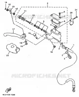 MAITRE CYLINDRE AVANT pour Yamaha YZ80LWL de 1999