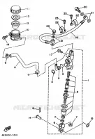 MAITRE CYLINDRE DE FREIN ARRIERE pour Yamaha YZ80LWL de 1999