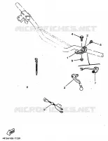 COMMODO / LEVIER pour Yamaha YZ80LWL de 1999