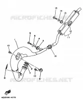 ECHAPPEMENT pour Yamaha YZ80LWL de 1999
