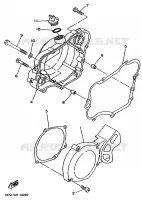 CARTER   MOTEUR 1 pour Yamaha YZ80LWL de 1999