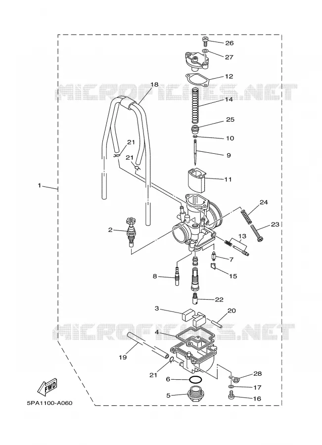 CARBURATEUR Yamaha MOTO 85 2002 YZ  YZ85