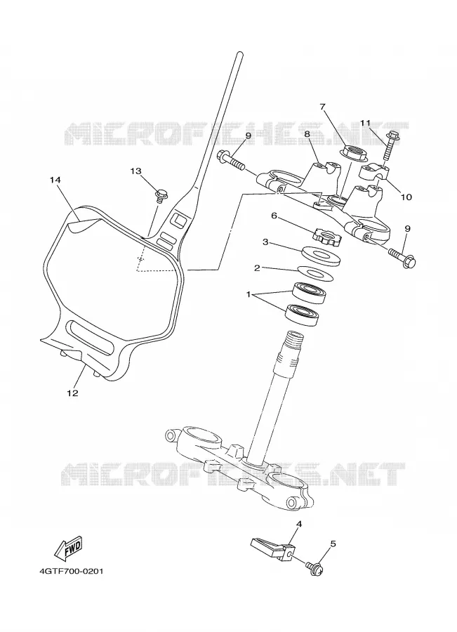 DIRECTION Yamaha MOTO 85 2002 YZ  YZ85