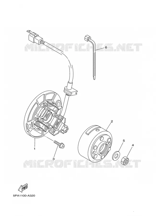 ALLUMAGE Yamaha MOTO 85 2002 YZ  YZ85