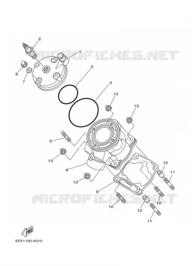 CYLINDRE Yamaha MOTO 85 2005 YZ  YZ85