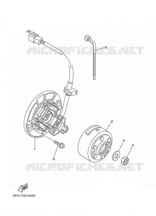 ALLUMAGE Yamaha MOTO 85 2005 YZ  YZ85