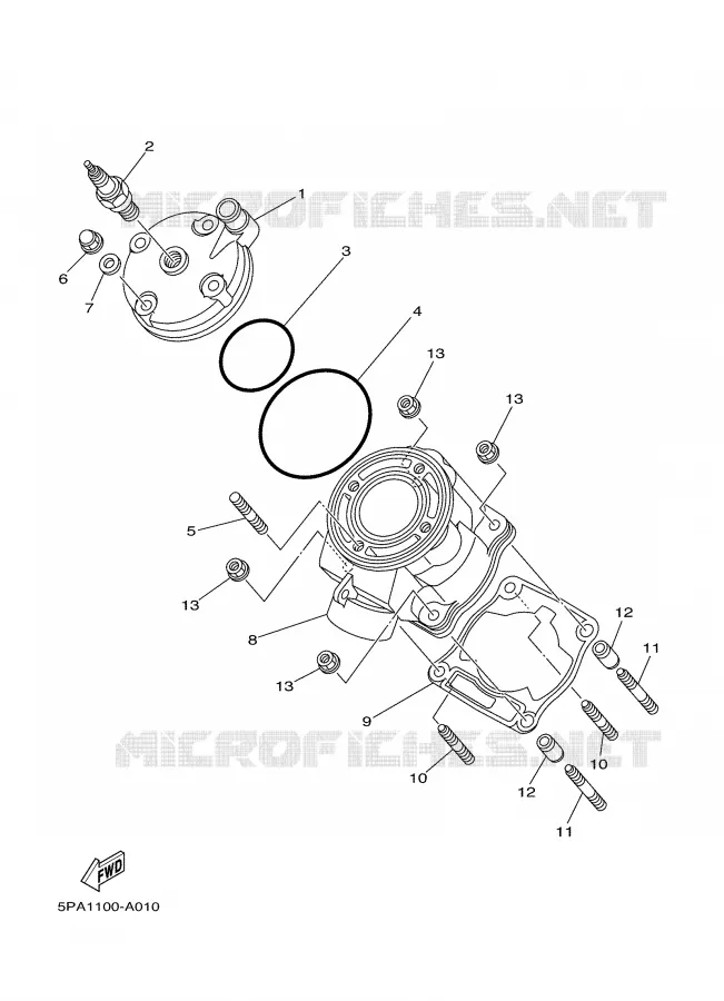 CYLINDRE Yamaha MOTO 85 2006 YZ  YZ85