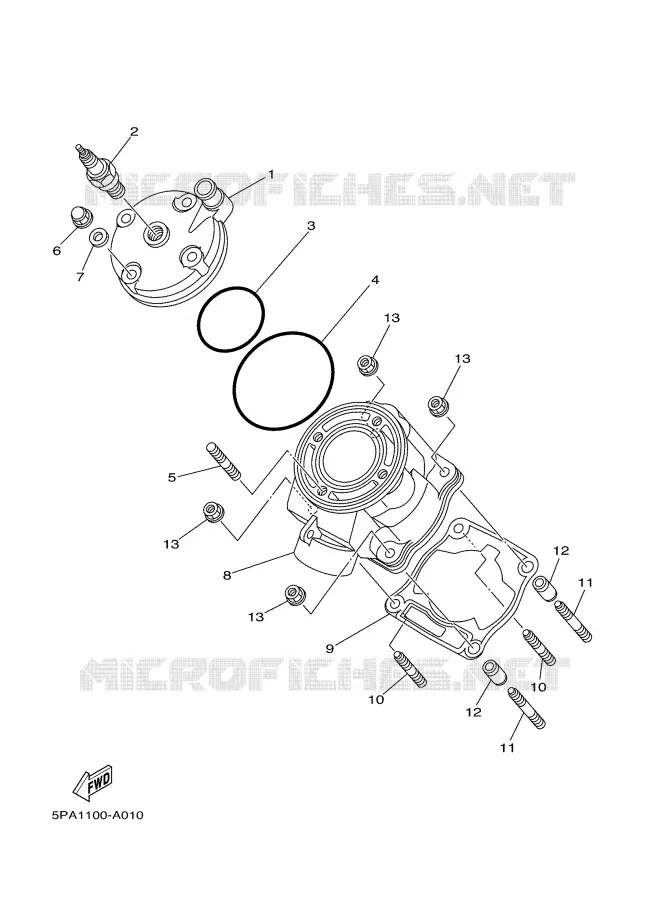 CYLINDRE Yamaha MOTO 85 2006 YZ  YZ85
