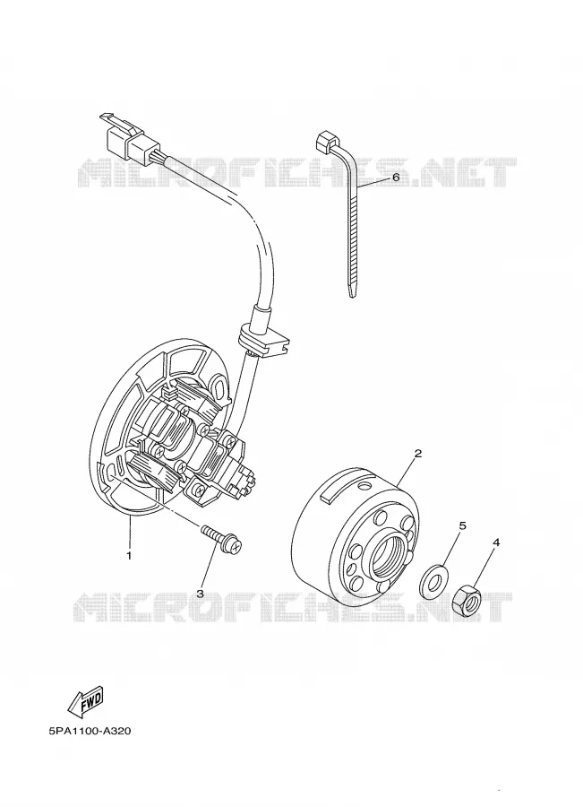 ALLUMAGE Yamaha MOTO 85 2006 YZ  YZ85