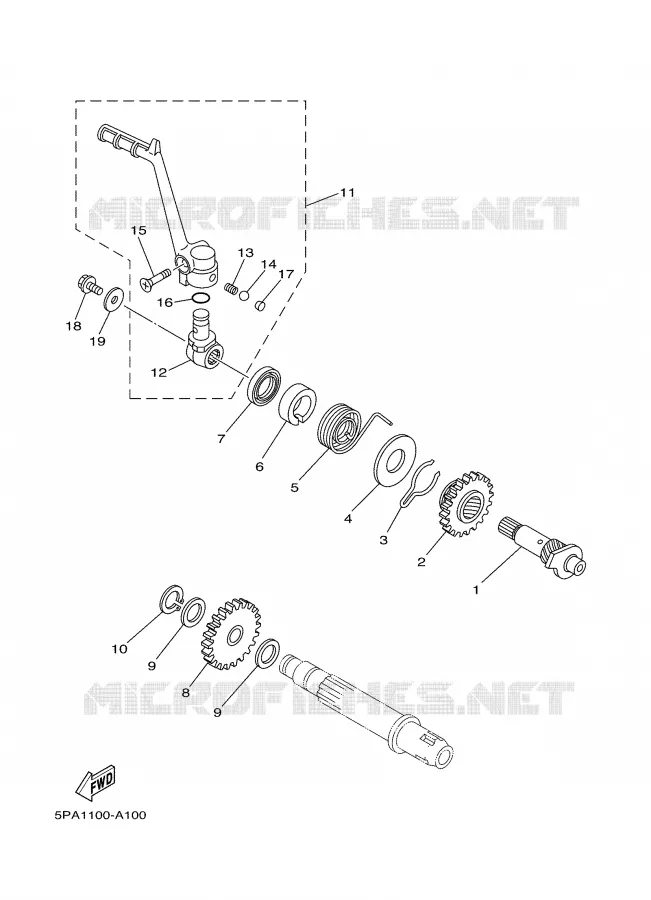 DEMARREUR Yamaha MOTO 85 2007 YZ  YZ85