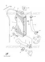 RADIATEUR / DURITES pour Yamaha YZ85X de 2008