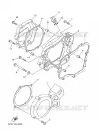 CARTER   MOTEUR 1 pour Yamaha YZ85X de 2008
