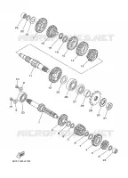 TRANSMISSION pour Yamaha YZ85X de 2008