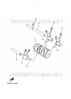 BARILLET DE SELECTION / FOURCHETTE pour Yamaha YZ85X de 2008