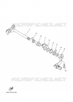 AXE DE SELECTEUR / PEDALE pour Yamaha YZ85X de 2008
