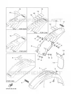 GARDE BOUE pour Yamaha YZ85X de 2008
