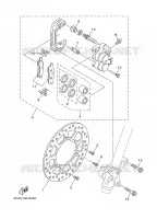 ETRIER DE FREIN AVANT pour Yamaha YZ85X de 2008