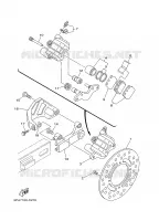 ETRIER DE FREIN ARRIERE pour Yamaha YZ85X de 2008