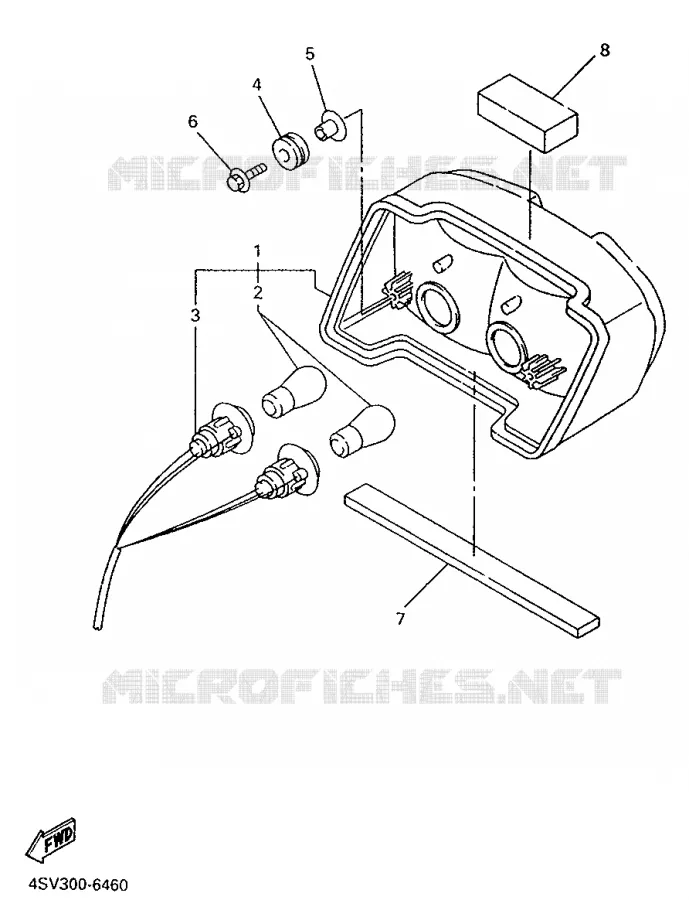 FEU ARRIERE Yamaha MOTO 1000 1996 THUNDERACE  YZF1000R