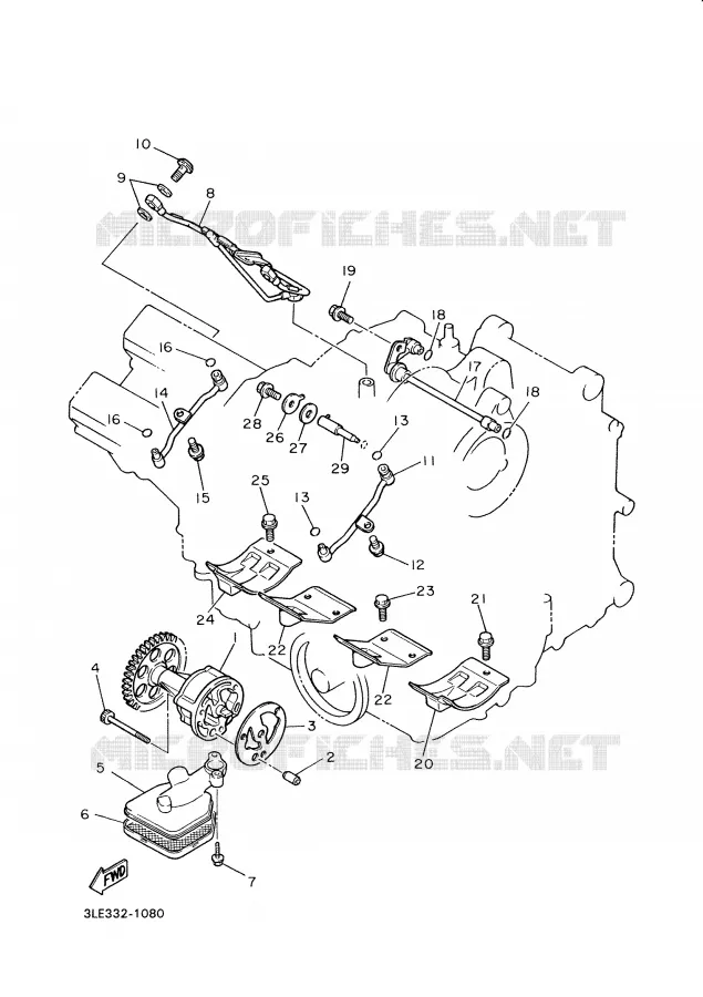 POMPE A HUILE Yamaha MOTO 1000 2001 THUNDERACE  YZF1000R